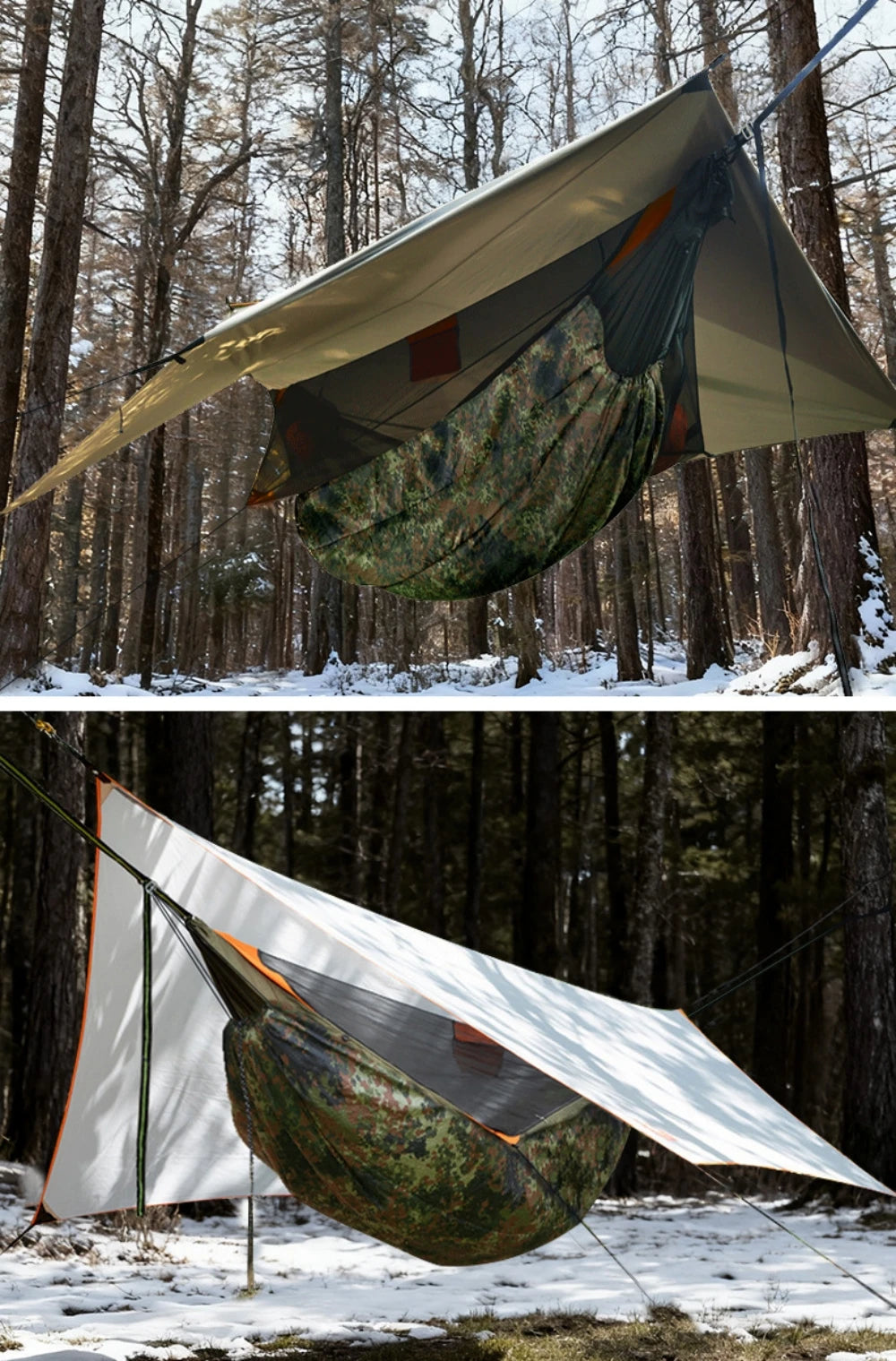 Multifunctional Portable Winter Warm Sleeping Bag Hammock Outdoor Camping Cotton Underquilt Windproof Warm Hammocks Cover