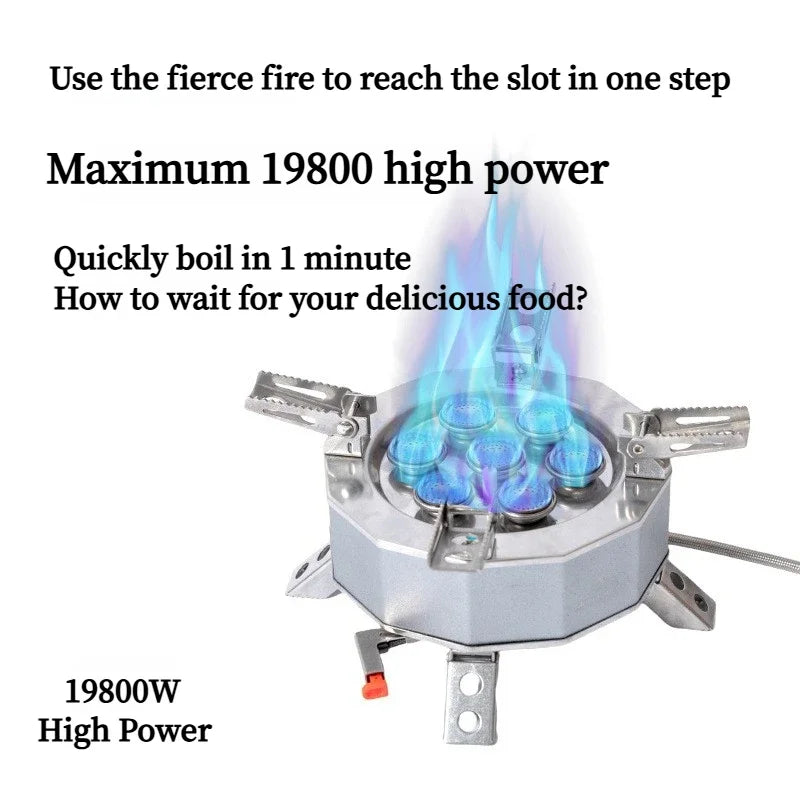Mountainhiker Burner 15800W 19800W Gas Stove Cookware Portable Furnace Picnic Barbecue Supplies Outdoor Camping Hiking Tourist