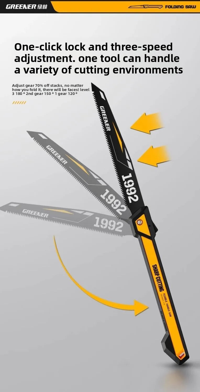 High Quality Manganese Steel Folding Hand Saw for Household Use and Outdoor Wood Sawing Perfect for Hand - held Manual Operation