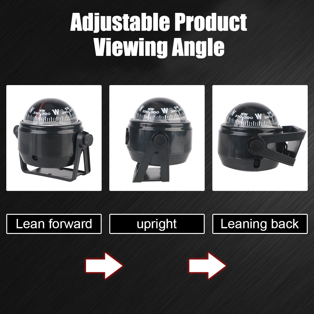 With Electronic LED Light Nautical Compass Waterproof 12V LC550 Navigation Positioning 360°rotating Boat Compass